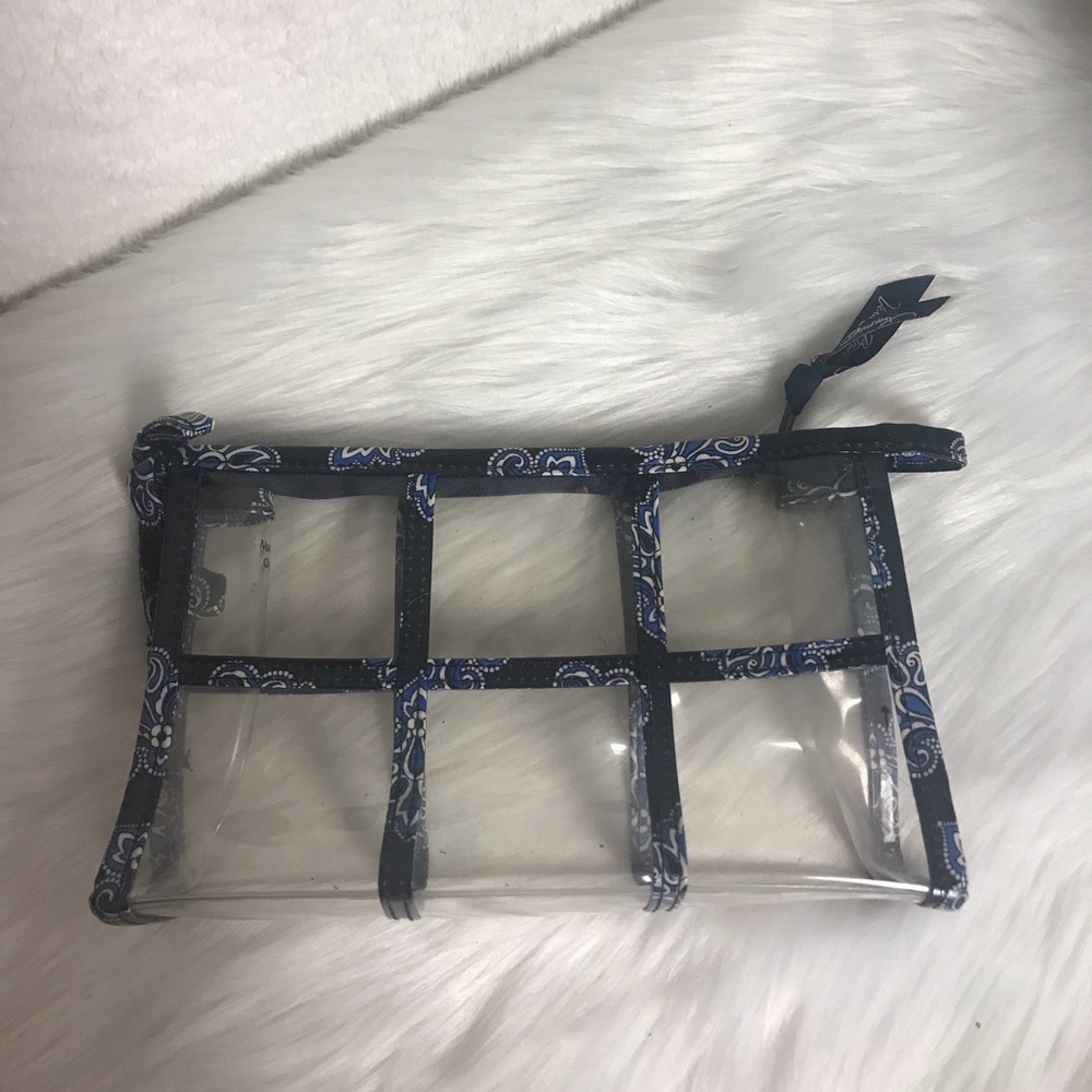 Vera Bradley cosmetics clear pouch - Picture 2 of 4